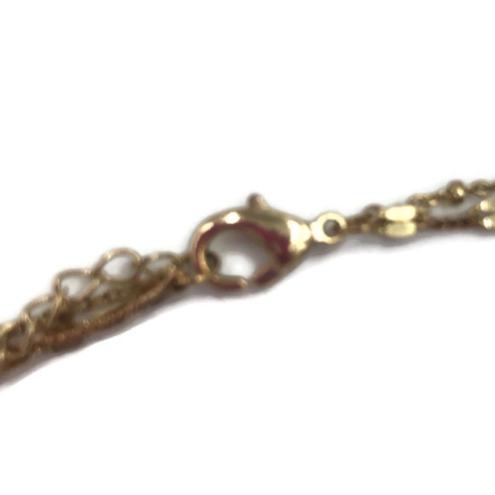Necklace autumn half moon boho layered gold Tone - Picture 5 of 9